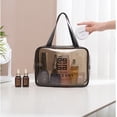 thumbnail image 5 of Neceser Maquillaje Cosmético Bolsa Transparente Portátil Impermeable Transparente Viaje Gran Almacenamiento Gris，L JAMW Sencillez, 5 of 5