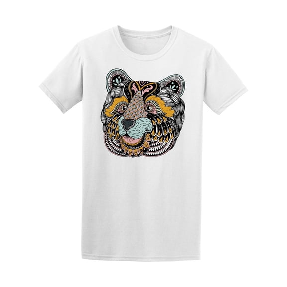 Abstract Bear Portrait Zendoodle Tee Men's -Image by Shutterstock