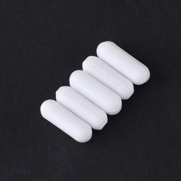 LYUMO 5pcs Type-C White Color PTFE Stir Bar Laboratory Stirrer Flea Lab Spinner for Magnetic Mixer , Magnetic Mixer Spinner, Mixer Flea