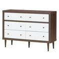 thumbnail image 1 of Costway Commode à 6 Tiroirs Commode en Bois Rangement Armoire Autoportante Organisateur, 1 of 10