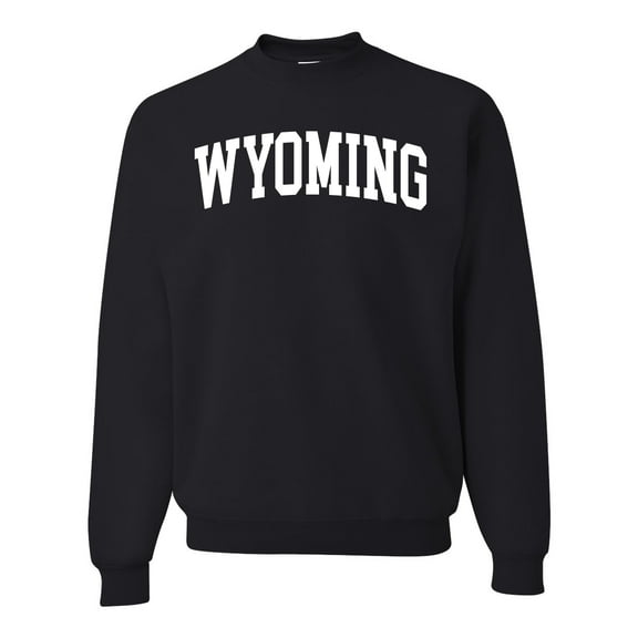 Wild Bobby State of Wyoming College Style Unisex Crewneck Sweatshirt