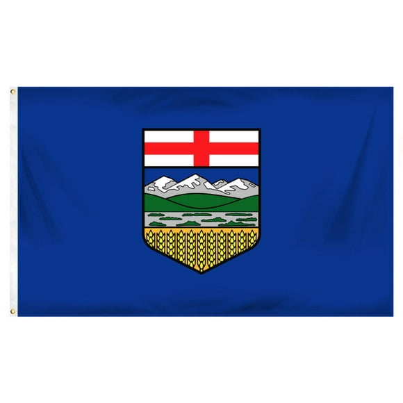 Drapeau Provincial de l'Alberta (3 par 5 Pieds)