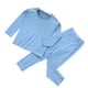 thumbnail image 1 of Qarigey Ropa interior térmica para niños, ropa interior elástica de manga larga con cuello para otoño e invierno, ropa interior para el Pijama Azul 90cm, 1 of 6