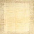 thumbnail image 1 of Ahgly Company Machine Washable Indoor Square Contemporary Sun Yellow Area Rugs, 4' Square, 1 of 7