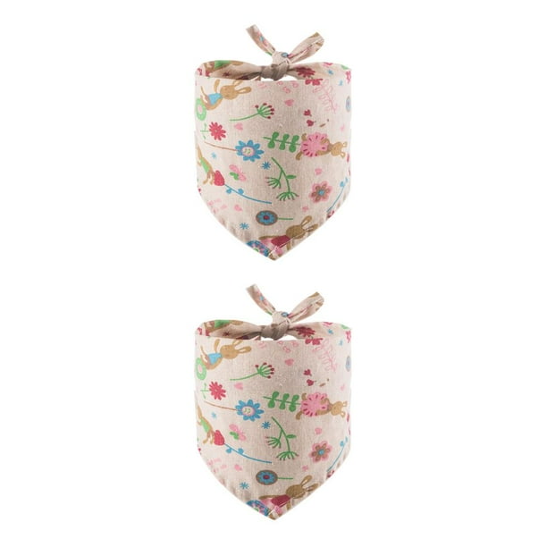 Greeniant Mascotas Slobber Triangular Tie Lavable Reutilizable Bufanda Decoración Pañuelo Universal Toalla Regalo de vacaciones Baberos Tipo 2 Tipo 2 2piezas Greeniant CBP281145