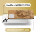 thumbnail image 6 of Case Yard Wooden Case Outside Soft TPU Silicone Slim Fit Shockproof Wood Phone Cover for Girls Boys Men and Women Supports Wireless Charging Skillful Sailor Design case for iPhone-11-Pro-Max, 6 of 7
