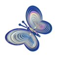 thumbnail image 3 of Metal 3D Butterfly Wind Spinner Hanging Wind Chime Outdoor Home Garden Decor, 3 of 6