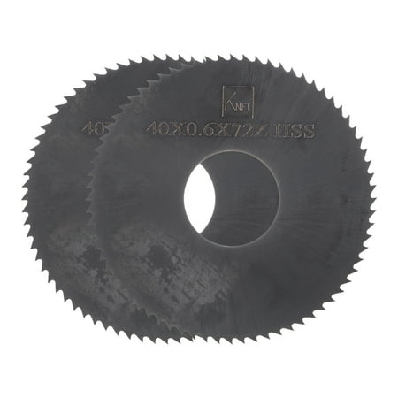 

Uxcell 2 Pack 40mm x 13mm x 0.6mm 72 Teeth Nitride Coated Circular Saw Blades Cutters