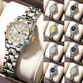 thumbnail image 4 of YZZZJZQL Women Watches Fashion Roman Numeral Analog Quartz Watch Waterproof Luminous Date Stainless Wristwatch, 4 of 4