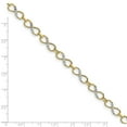 thumbnail image 3 of 10K Two-Tone Gold bracelet with Rhodium diamond-cut Infinity Fancy, 3 of 3
