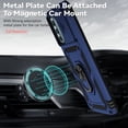 thumbnail image 3 of for Moto G Stylus 5G 2022 Case with Slide Camera Cover HD Screen Protector [Military Grade Drop Tested] Magnetic Ring Holder Kickstand Protective Phone Case for Motorola Moto G Stylus 5G 2022, Navy, 3 of 18