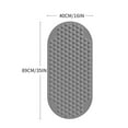 thumbnail image 3 of Arestory Bathtub and Shower Mats, Extra Long Non-Slip Bath Tub Mat 35 x 16 Inch, Machine Washable Bathmat with Suction Cups & Drain Holes for Bathroom Floor, Grey, 3 of 8