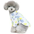 thumbnail image 1 of Ropa para cachorros, camisa de solapa con estampado de piña, camiseta polo de verano, ropa para mascotas, ropa para perros (verde), 1 of 5