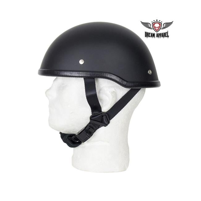 Flat Black Motorcycle Novelty Skull Cap 