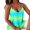 Green, variant on V-neck Sleeveless Chain Strap Women Vest Tie-dye Print Loose Camisole Top Female Clothing