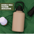 thumbnail image 2 of Ozark Trail 64 oz Insulated Stainless Steel Chug Water Bottle, Tan, 2 of 9