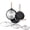Classic Granite-8+9.5+11 Inch w/ Lid, variant on White Ceramic 9.5+11+12.5 Inch w/ Lid Nonstick Frying Pan Skillet Set