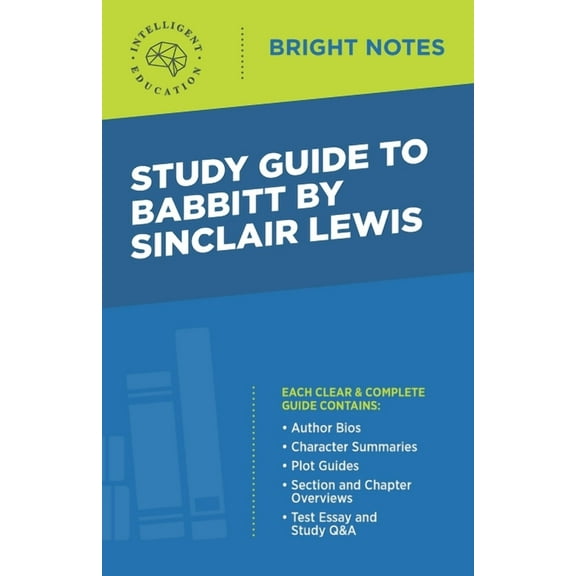 Bright Notes Study Guide to Babbitt by Sinclair Lewis, (Paperback)