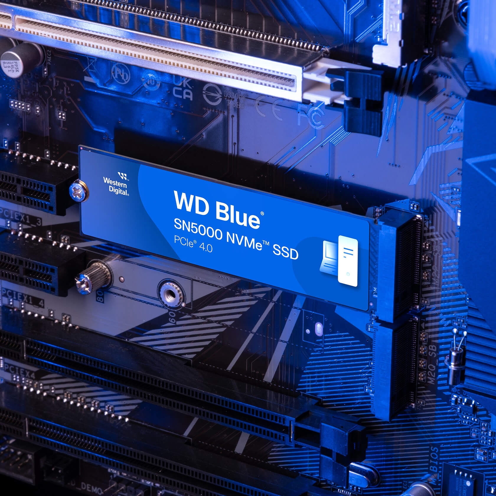Western Digital 4TB WD Blue SN5000 NVMe Internal SSD - WDS400T4B0E