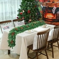 thumbnail image 5 of 8.8 ft Rattan Christmas Garland with Flowers - Artificial Vine Garland for Xmas Mantel, Staircase, Fireplace, Doorway, and Table Centerpiece Decor, 5 of 5