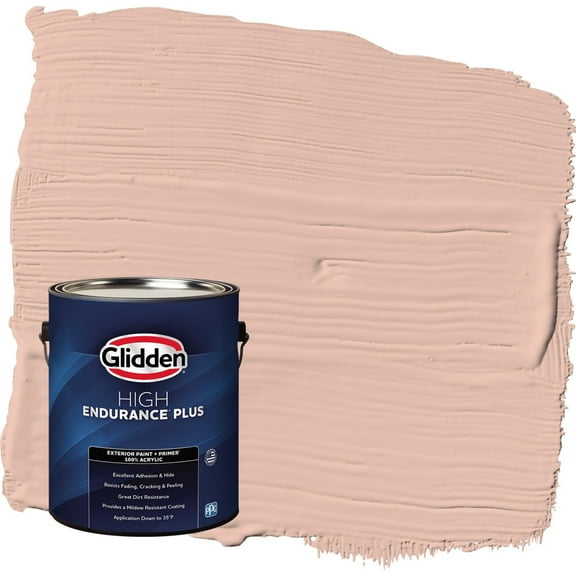 Glidden HEP Adorable / Orange Semi-Gloss Exterior Paint with Primer, 1 Gallon