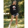 thumbnail image 2 of NASA Nasa Astronaut Duo Over Moon Sweatshirt Women -NASA Designs, Female Small, 2 of 4