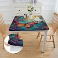 thumbnail image 2 of Acheng Butterfly Square Fitted Table Cloths 100% Polyester Fiber 46*46, 2 of 8