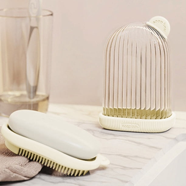 Rebajas Imperdibles, Contenedor de jabón de viaje con tapa a prueba de fugas, jabonera portátil de viaje, adecuada para baño, ducha, gimnasio, escuela, camping, vacaciones al aire libre Akmoler