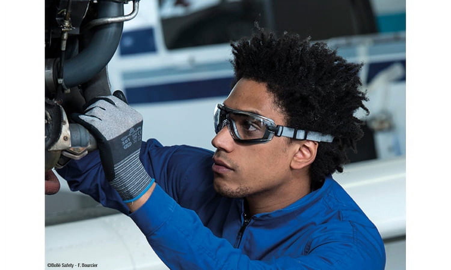 BOLLE SAFETY 40246 Safety Goggles,Clear Lens,No Venting