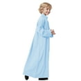 thumbnail image 4 of Zhuashum Baby Onesies 5-6 Years Arabic Thobe Thobe Long Sleeve Crew Robe National Embroidered Robe Set Adorable Playsuit Sky Blue, 4 of 6