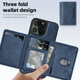 thumbnail image 3 of Wallet Case for iPhone 11 Compatible with Mag-Safe for Men Women, Detachable Magnetic 2-in-1 PU Leather Wallet Phone Case Cover with Folio Card Slot Holder for iPhone 11, Blue, 3 of 10