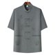 thumbnail image 1 of pstuiky Camisas casuales de manga corta para hombre, Camisa informal de manga corta, cuello alto, lisa y cómoda para hombre camisas casuales para hombre xxxl, 1 of 7