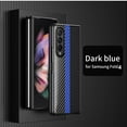 thumbnail image 2 of Dteck case for Samsung Galaxy Z Fold4,Shockproof Carbon Fiber Pattern Hard PC Case Slim Lightweight Cover for Galaxy Z Fold4 5G,Royalblue, 2 of 7