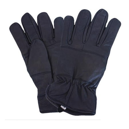 Police Leather Gloves - Fox Outdoor 79-84 M All Leather Police Glove With Fleece Liner, Black - Medium