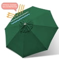 thumbnail image 4 of EliteShade Forest Green Replacement Canopy for Round 9FT Patio Umbrellas with 8 Ribs (Canopy Only), 4 of 5