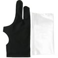 thumbnail image 2 of Guantes Profesionales para Dibujar con 2 Dedos, Herramientas de Pinta para Tableta Gráfica, Suministros de Arte, Nailon Negro XS para Diseñadores, 2 of 7