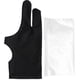 thumbnail image 2 of Guantes Profesionales para Dibujar con 2 Dedos, Herramientas de Pinta para Tableta Gráfica, Suministros de Arte, Nailon Negro XS para Diseñadores, 2 of 7