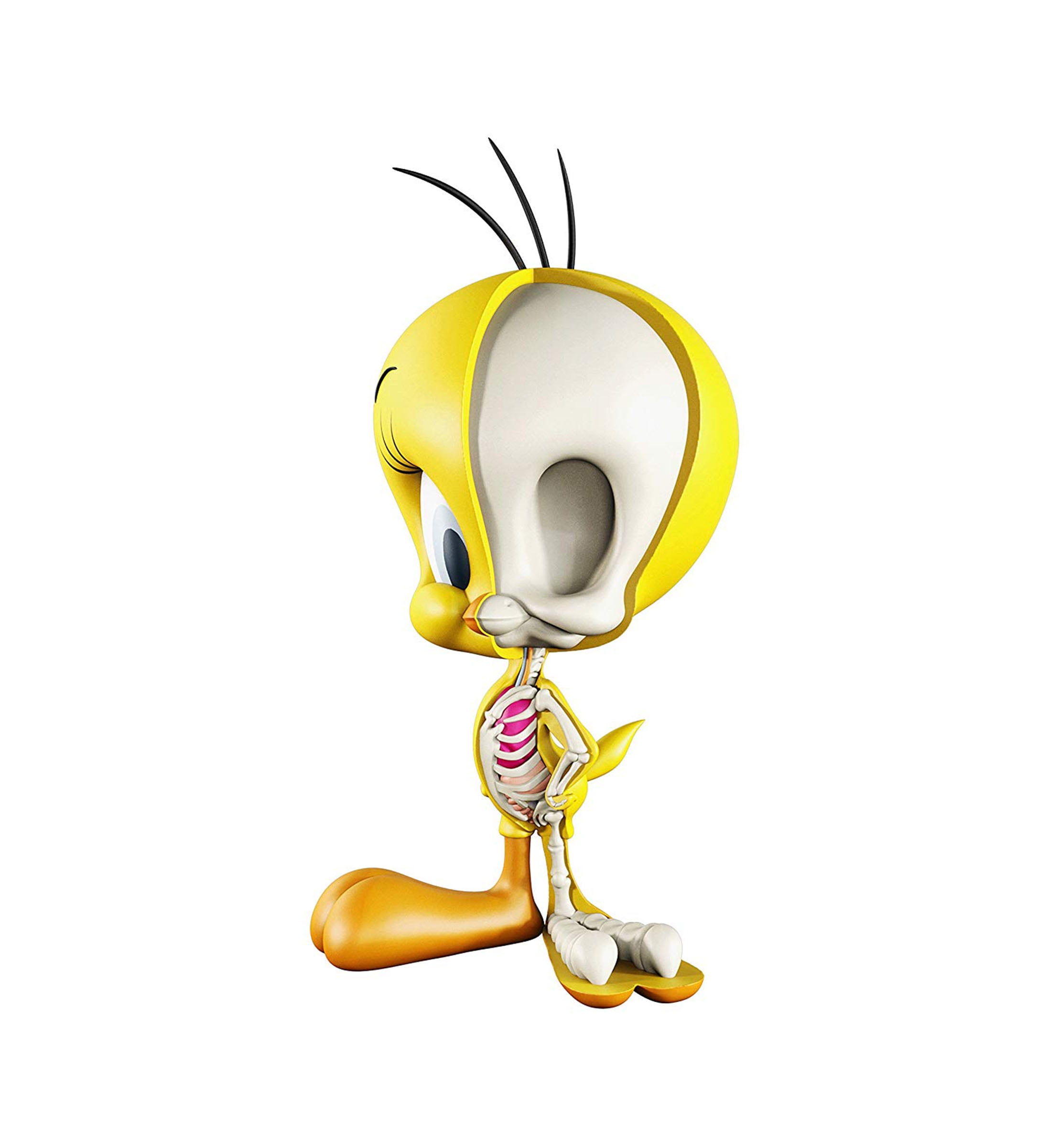 Small Tweety Bird on Phone Plastic Figure