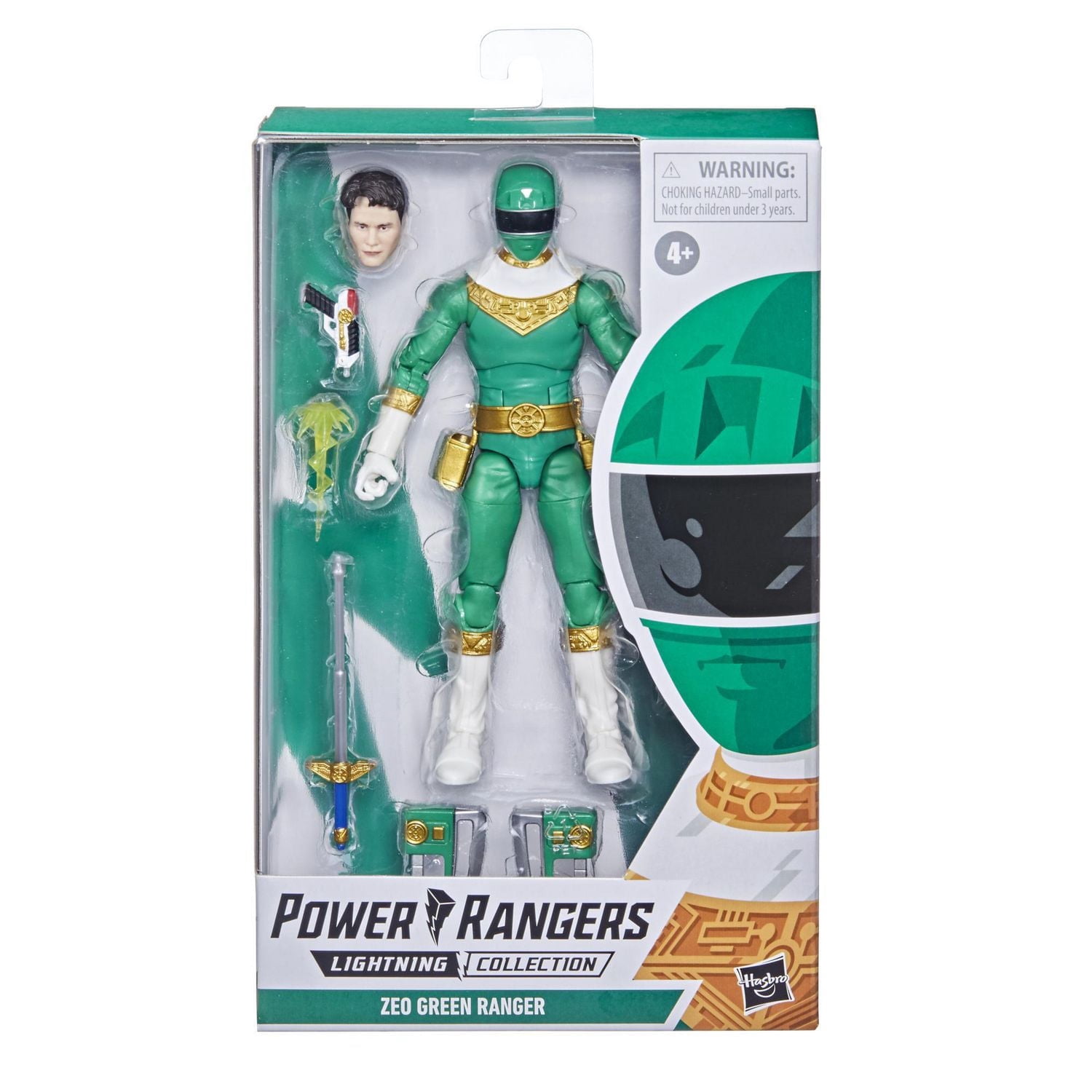 Power Rangers Lightning Collection Zeo IV Green 6-Inch Premium Collectible Action Figure Toy with Accessories