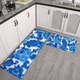 thumbnail image 2 of Pioneer Flower Floral Print Pattern Kitchen Rugs Sets Of 2,Anti Fatigue Kitchen Mat Rugs Non Slip Washable,Decorative Kitchen Floor Mats for Kitchen,Sink,Laundry,17"x30"+17"x47", 2 of 7
