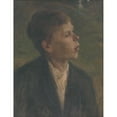 thumbnail image 3 of Elemír Halász-Hradil 15x18 Black Modern Framed Museum Art Print Titled - Peasant Boy (1902), 3 of 5
