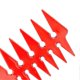 thumbnail image 4 of Men's Wide Tooth Hair Combs Double Sided Oil Hair Comb Retro Plastic Hair Styling CombsRed, 4 of 5