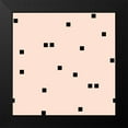 thumbnail image 2 of Lavoie, Tina 20x20 Black Modern Framed Museum Art Print Titled - Angel Pink Black Squares Confetti, 2 of 5