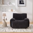 thumbnail image 2 of Leumius 43" Oversized Accent Chair,Boneless Upholstered Single Sofa Chair,Comfy Chenille Armchair Reading Lounge Chair with Deep Seats for Living Room,No Assembly Required,Black, 2 of 10