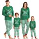 thumbnail image 2 of Pijamas familiares a juego de Navidad, conjunto de pijamas de Feliz Navidad, astas de alce, cuadros rojos y negros, 2 of 4
