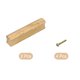 thumbnail image 3 of Uxcell 2 Pack Tiradores de Gabinete de Madera de Haya sin Acabado con Distancia de Agujero de 2.52", 3 of 6
