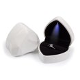 thumbnail image 1 of Led Wedding Ring Box Heart-shaped With Display Storage Jewelry Case Velvet, 1 of 5