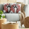thumbnail image 5 of Ambesonne Tree Throw Pillow Cover 2 Pack, Abstract Human Lung as Branch, 16", Coral Pale Maroon, 5 of 5