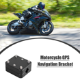 thumbnail image 3 of Motorcycle Gps Bracket Navigation Bracket 12-16mm GPS Mount Holder Rustproof GPS Bracket Easy Install Anti-Vibration,1 x Navigation bracket,Black, 3 of 5