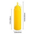 thumbnail image 3 of Koadzawe Plastic Squeeze Bottle With Cap, Leak-Proof Sauce Bottle Reusable Spice Dispenser Ketchup Storage Bottle Kitchen Gadget Condiment Squeeze Bottles(400Ml-a Hole) Wide Mouth Squeeze Bottles, 3 of 9